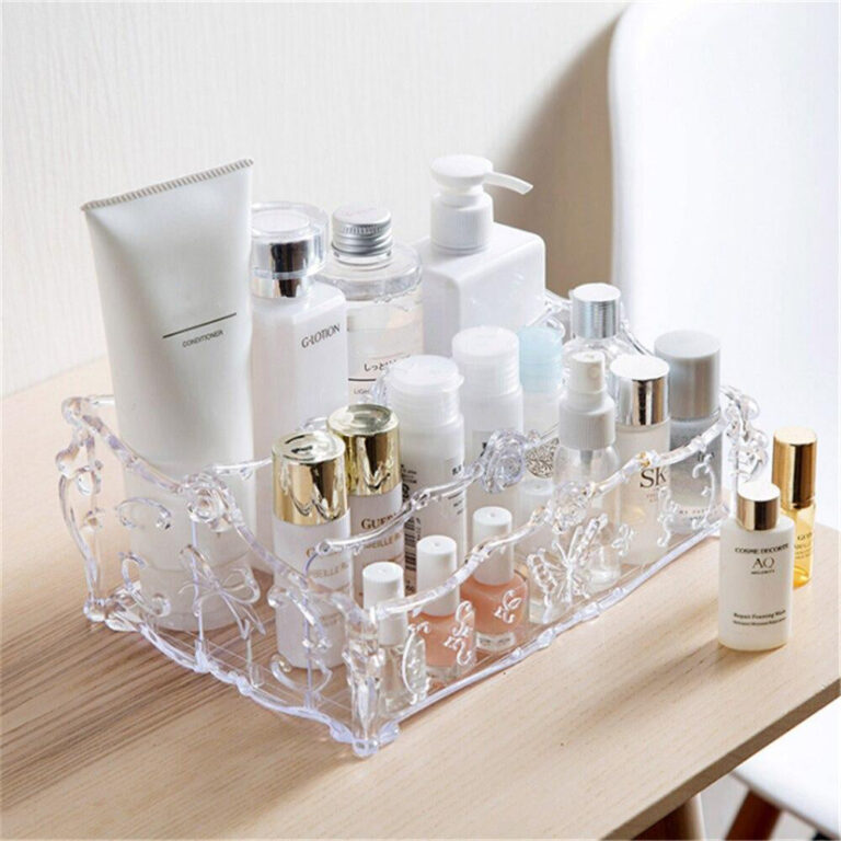 Alternative view of Transparente Make-up-Aufbewahrung aus Plastik - Violett