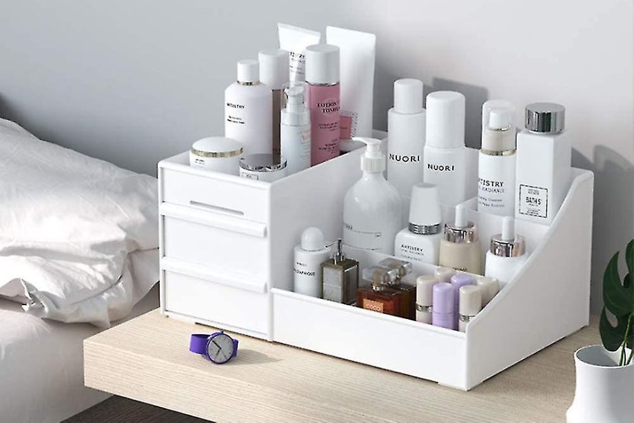 Weiße Kosmetik Aufbewahrung