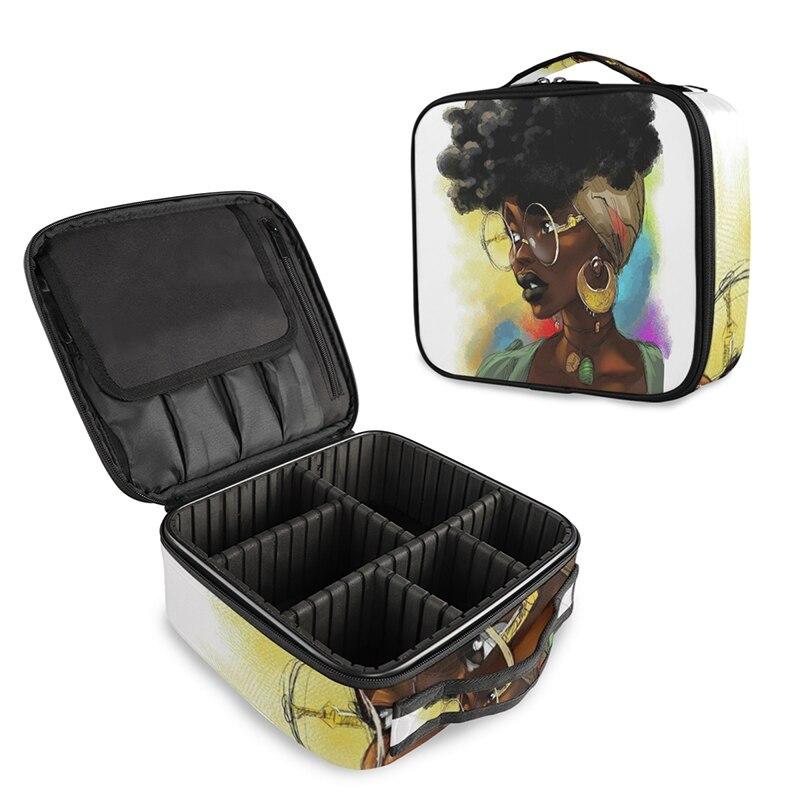 Afro Kosmetiktasche für Make-up Aufbewahrung – Bild 13