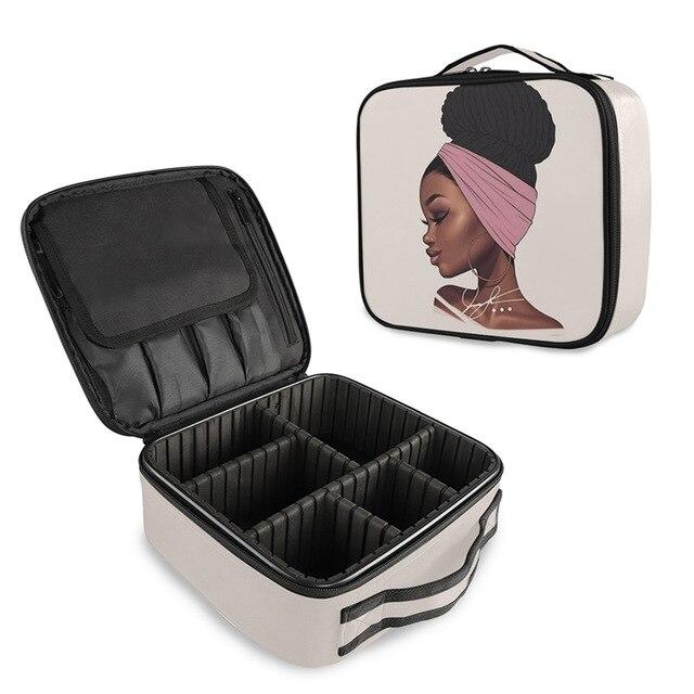 Afro Kosmetiktasche für Make-up Aufbewahrung – Bild 7