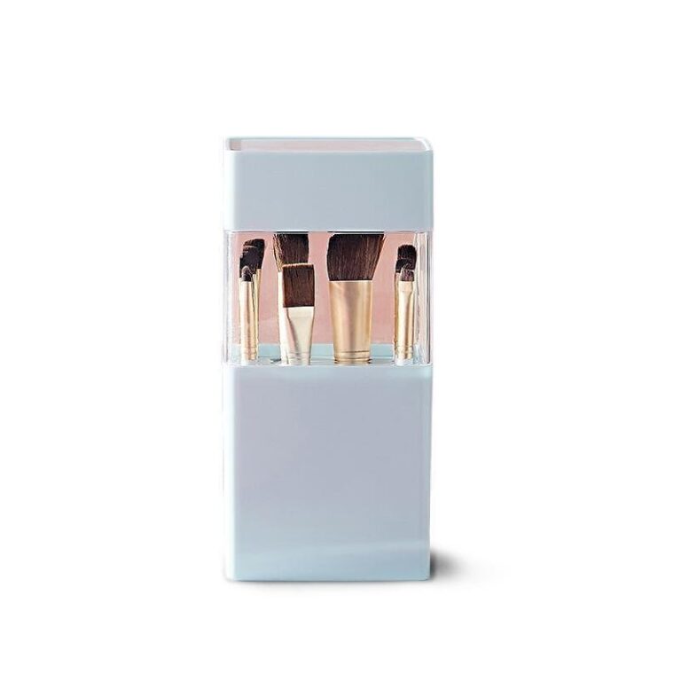 Blau Make-up Behälter