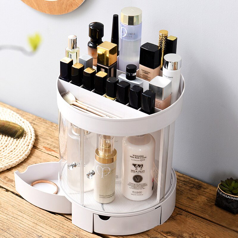 Drehbare Kosmetik Organizer Turm aus Acryl – Bild 3