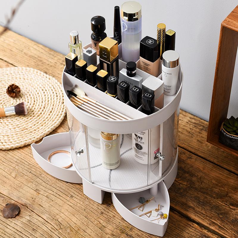 Drehbare Kosmetik Organizer Turm aus Acryl – Bild 2