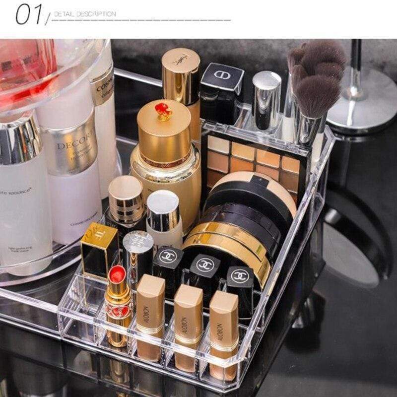 Drehbarer Make-up Organizer Transparent – Bild 5