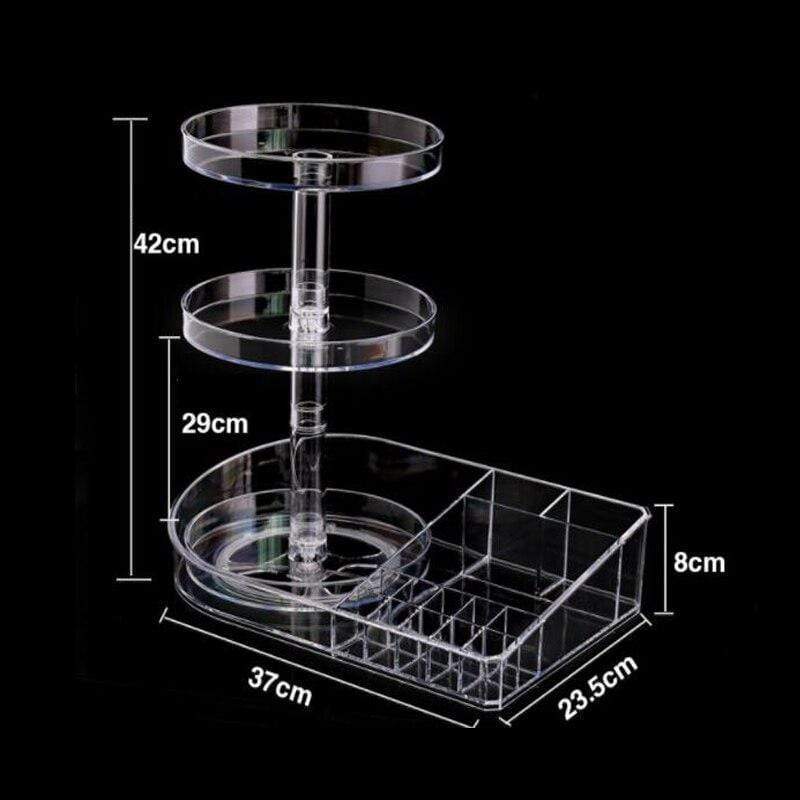 Drehbarer Make-up Organizer Transparent – Bild 4