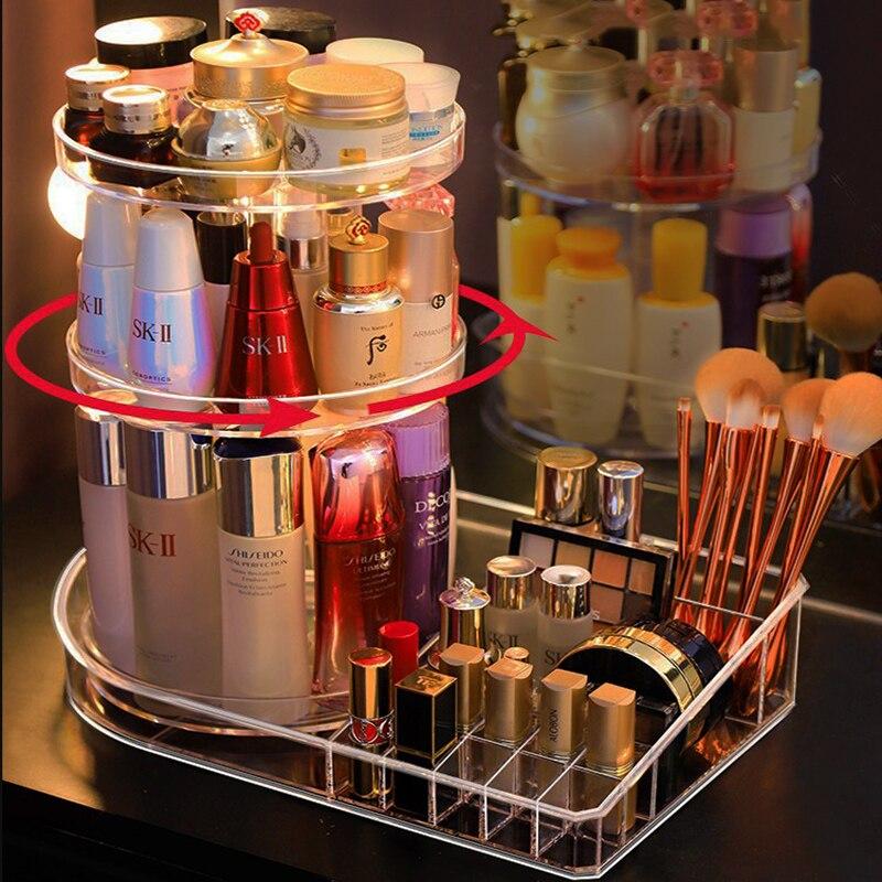 Drehbarer Make-up Organizer Transparent