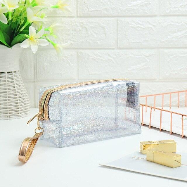 Farbige Transparente Kosmetiktasche – Bild 7