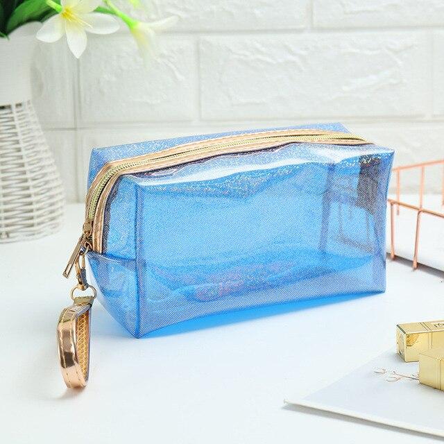Farbige Transparente Kosmetiktasche – Bild 5