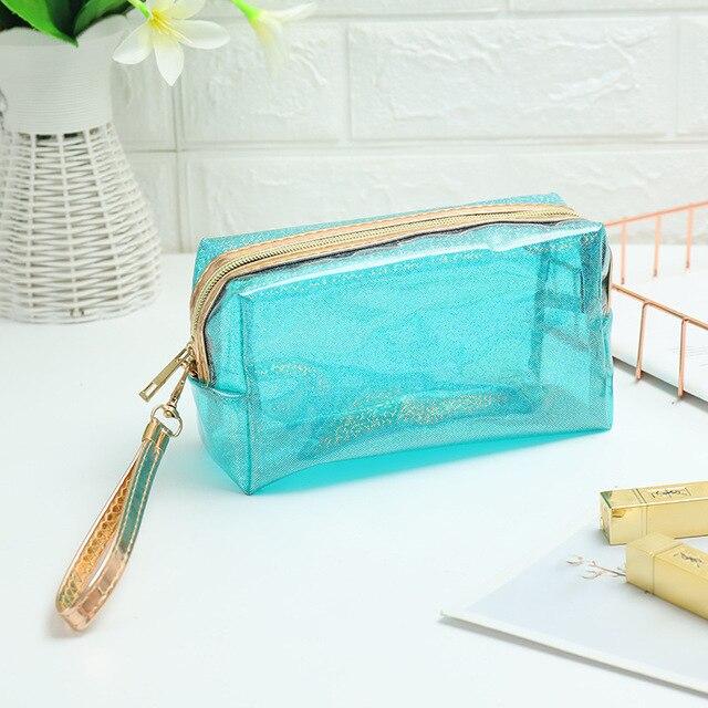 Farbige Transparente Kosmetiktasche – Bild 4