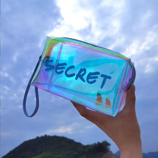 Farbige Transparente Kosmetiktasche – Bild 13