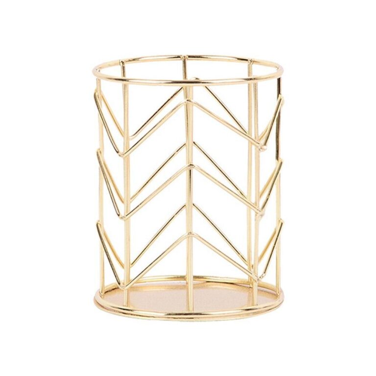 Goldene Make-up Pinselhalter