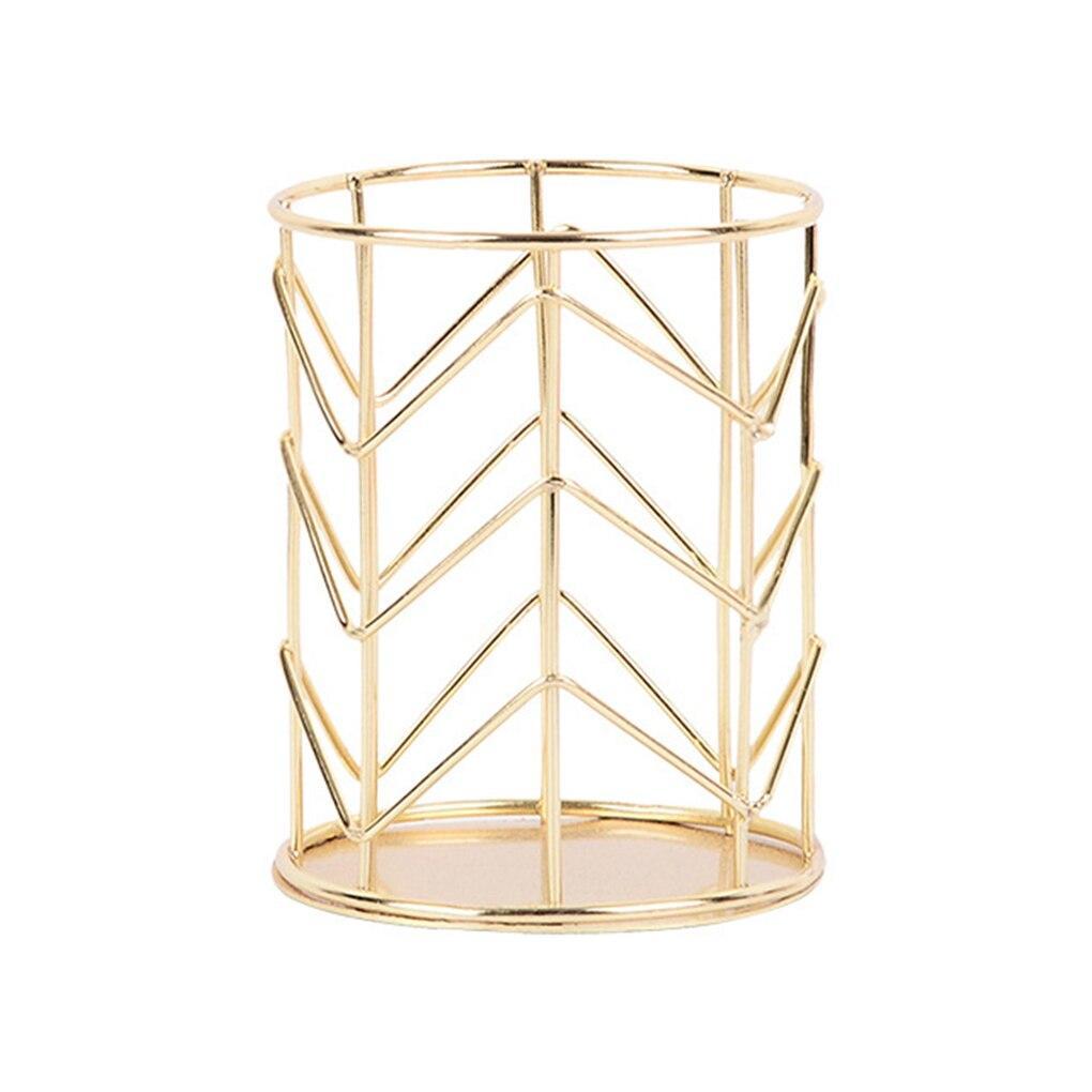 Goldene Make-up Pinselhalter