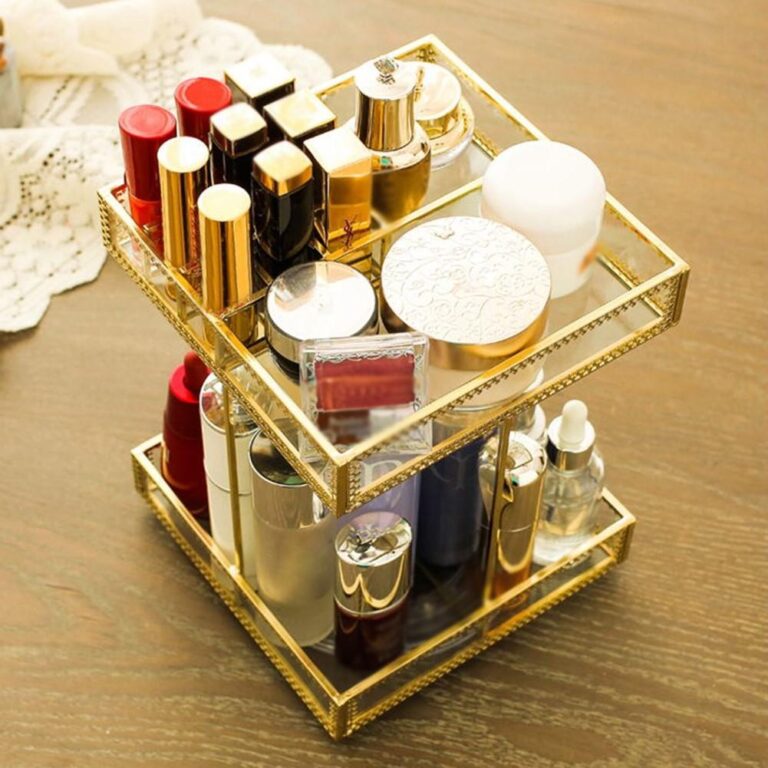Alternative view of Goldener Kosmetik Organizer Make-up