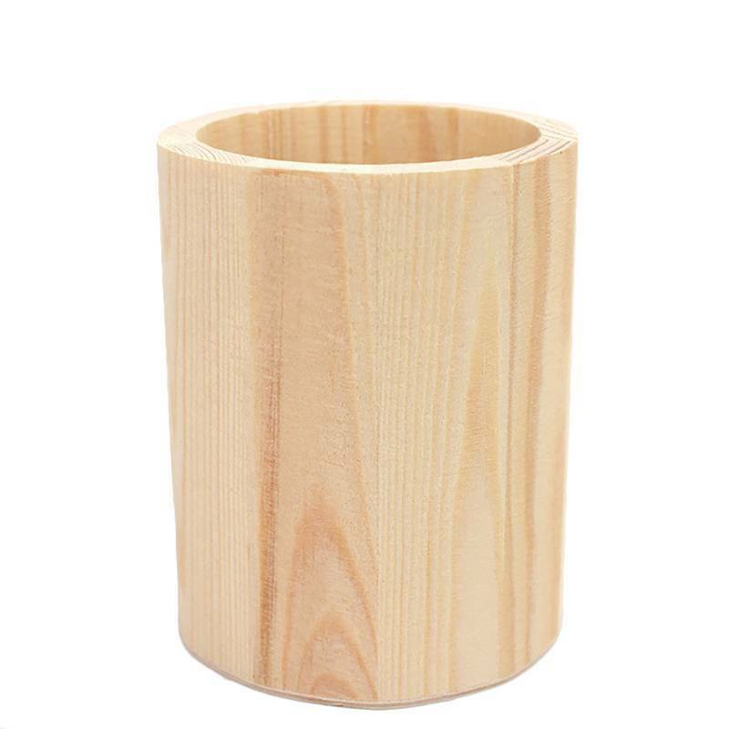 Holz Make-up Pinselbehälter – Bild 4