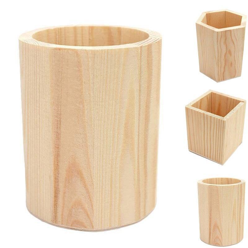 Holz Make-up Pinselbehälter – Bild 6