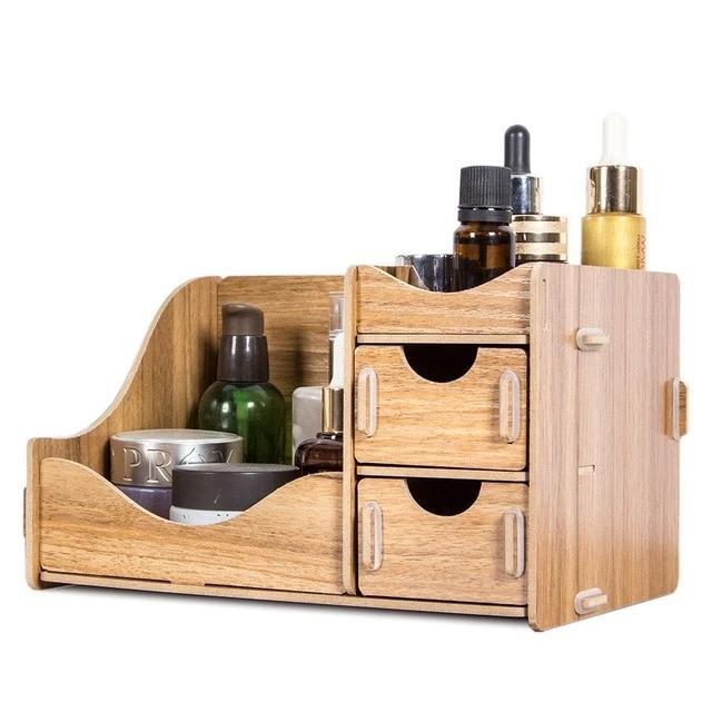 Kosmetik Organizer aus Holz