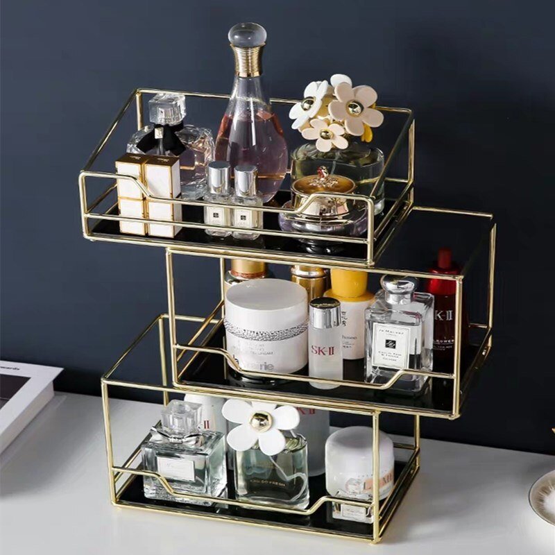 Kosmetik Organizer Gold – Bild 3