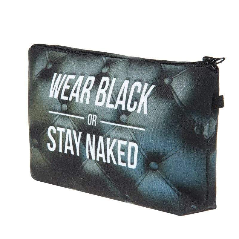 Kosmetiktasche Damen Schwarz – Bild 2