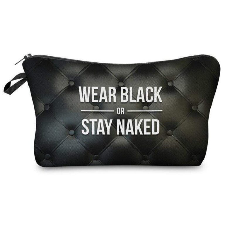 Kosmetiktasche Damen Schwarz