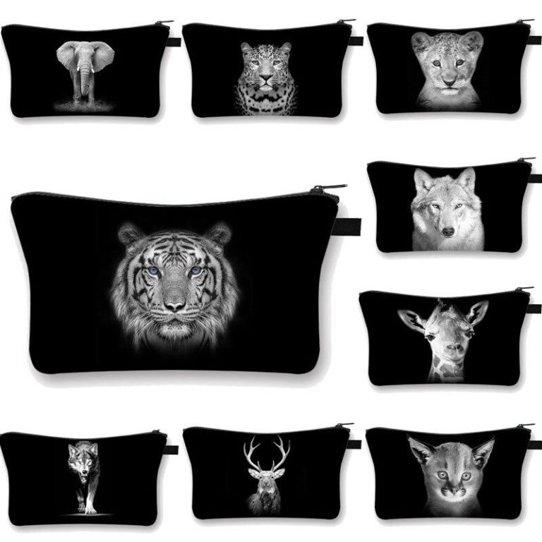 Kosmetiktasche Wilde Schwarz