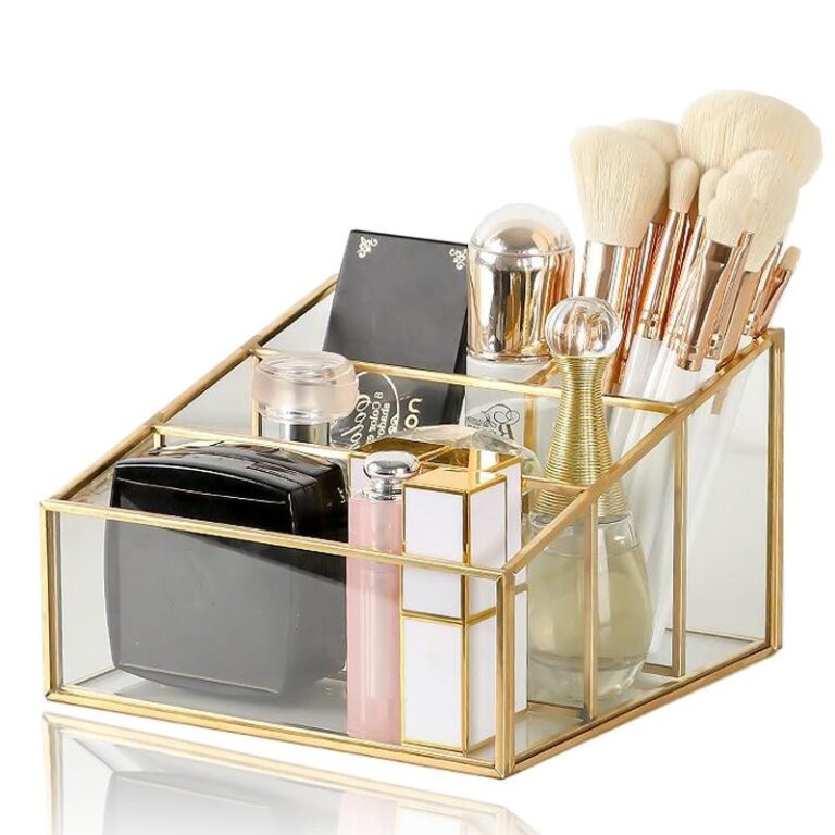 Make-up Organizer aus Glas
