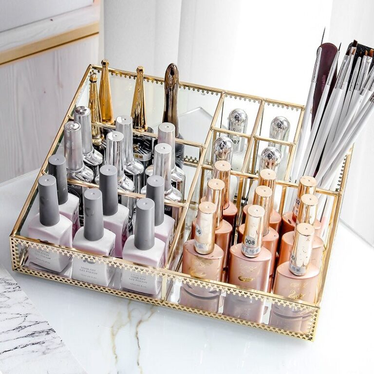 Alternative view of Make-up Organizer aus Glas mit Spiegel