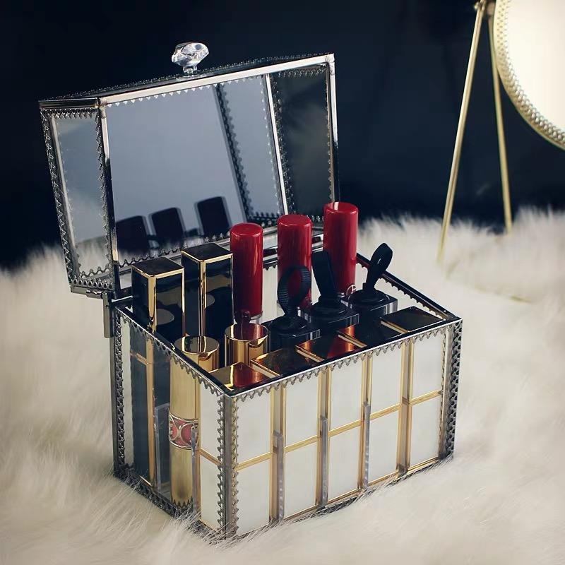 Make-up Organizer Box aus Glas – Bild 3
