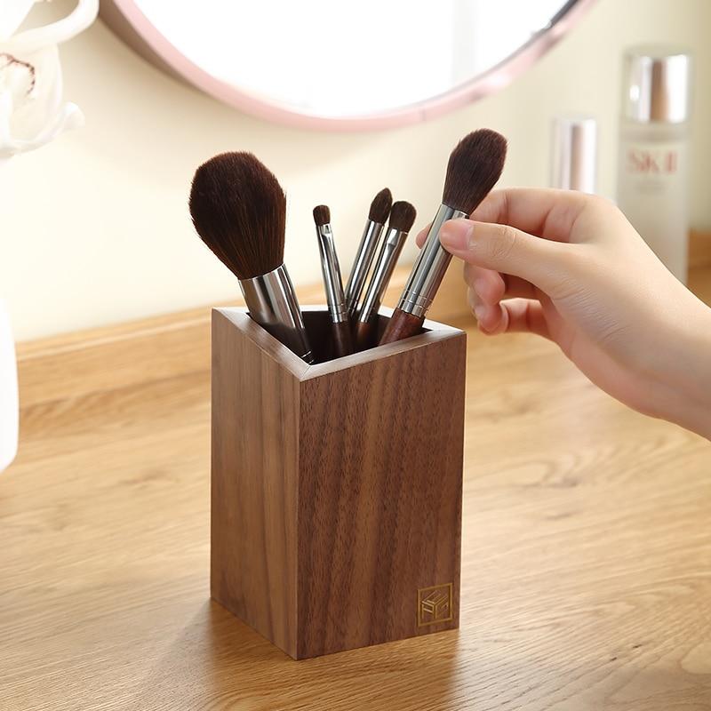 Make-up Pinselbehälter aus Holz – Bild 2