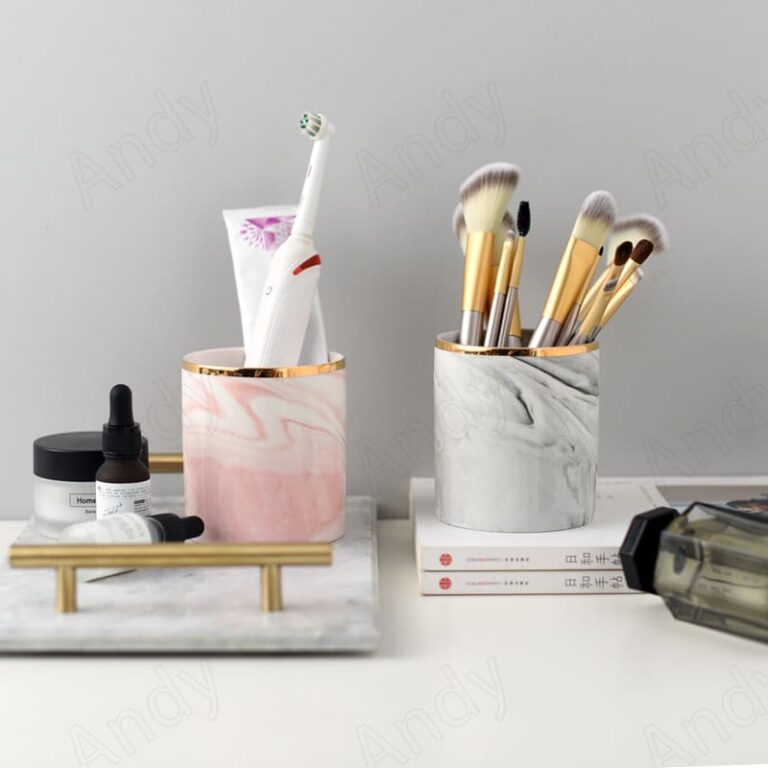 Alternative view of Marmor Make-up Pinselhalter