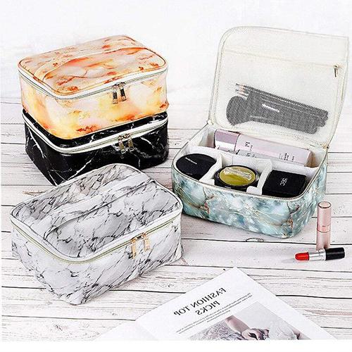 Marmorierter Make-up Koffer