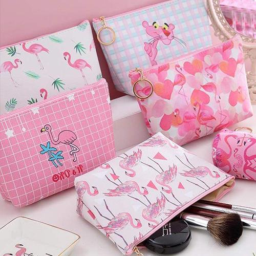 Mini Kosmetiktasche Flamingo