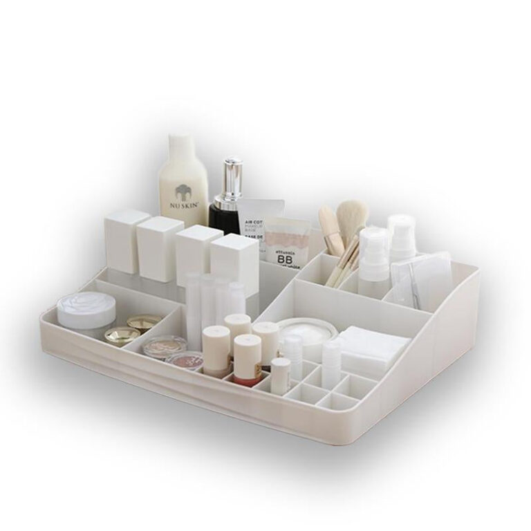 Weißer Kosmetik Organizer