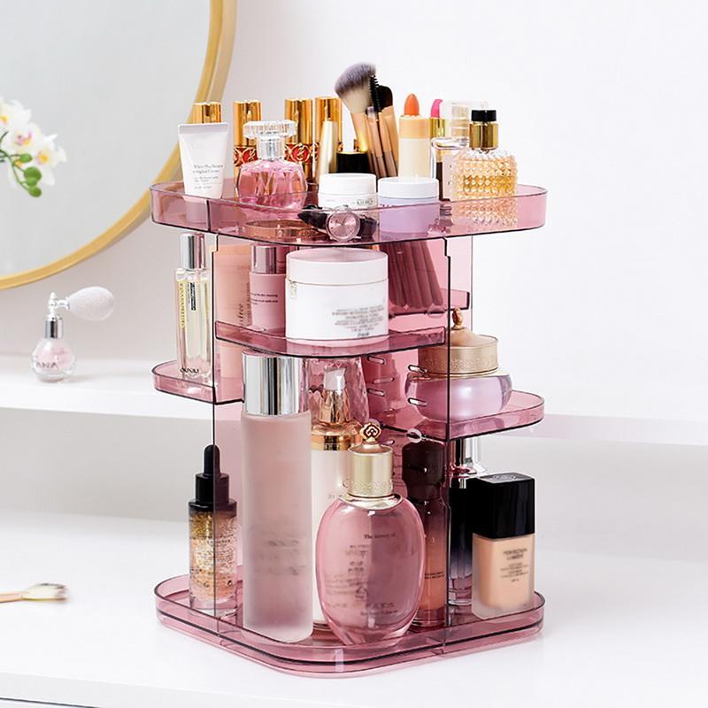 Drehbarer Transparenter Kosmetik Organizer – Bild 2