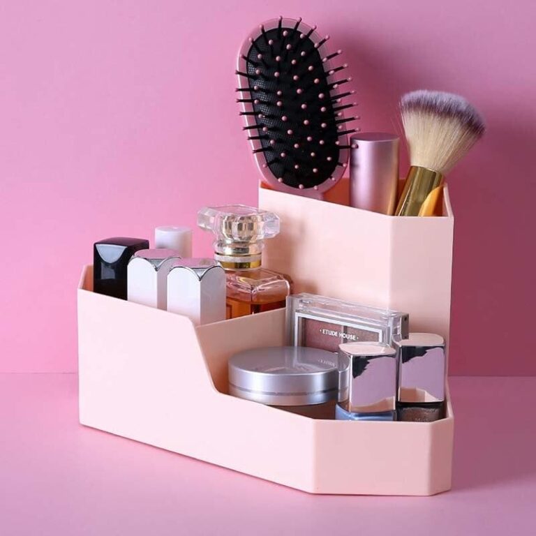 Plastik Make-up Organizer mit 3 Fächern