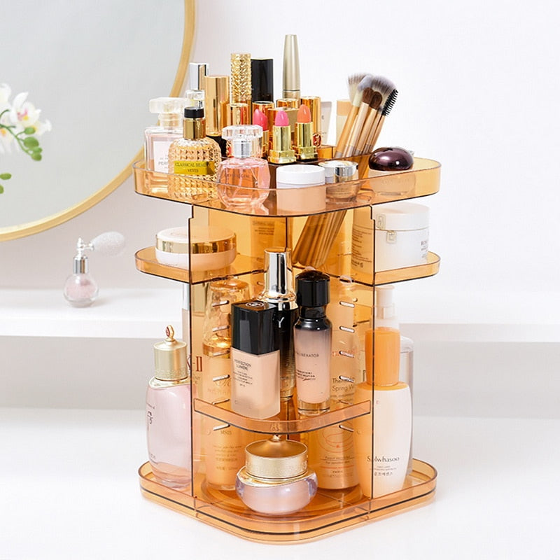 Drehbarer Transparenter Kosmetik Organizer – Bild 3