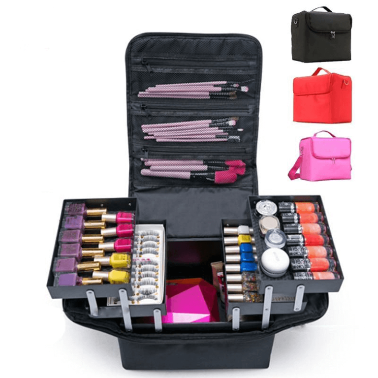 Professioneller Make-up Koffer Frau