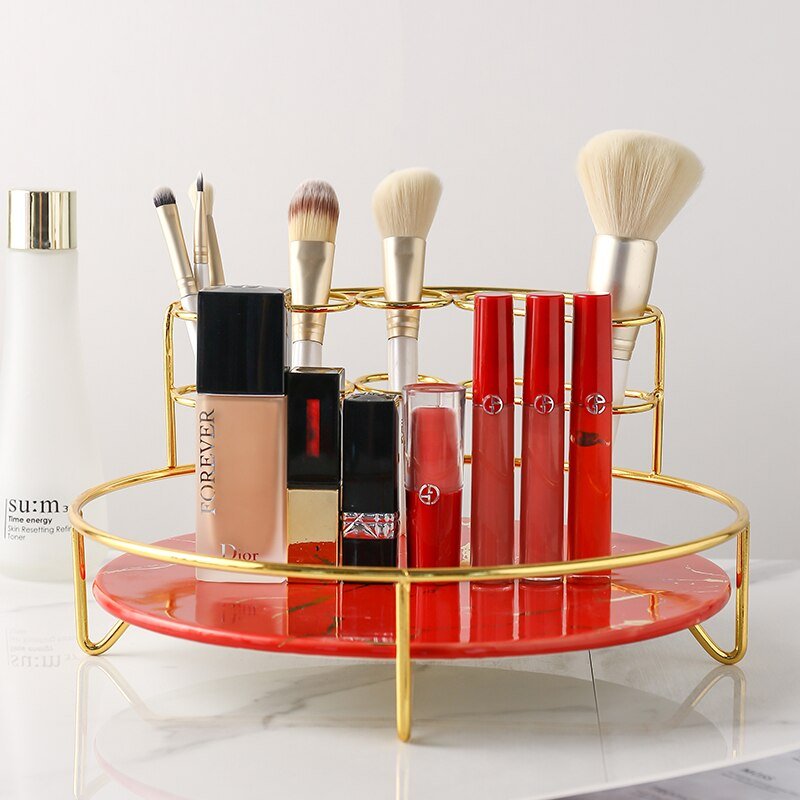 Skandinavischer Kosmetik Organizer aus Marmor – Bild 3