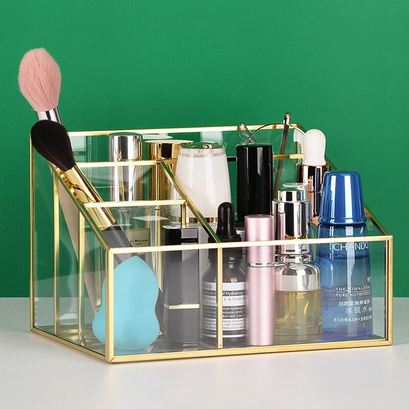 Transparenter Glas Kosmetik Organizer – Bild 4