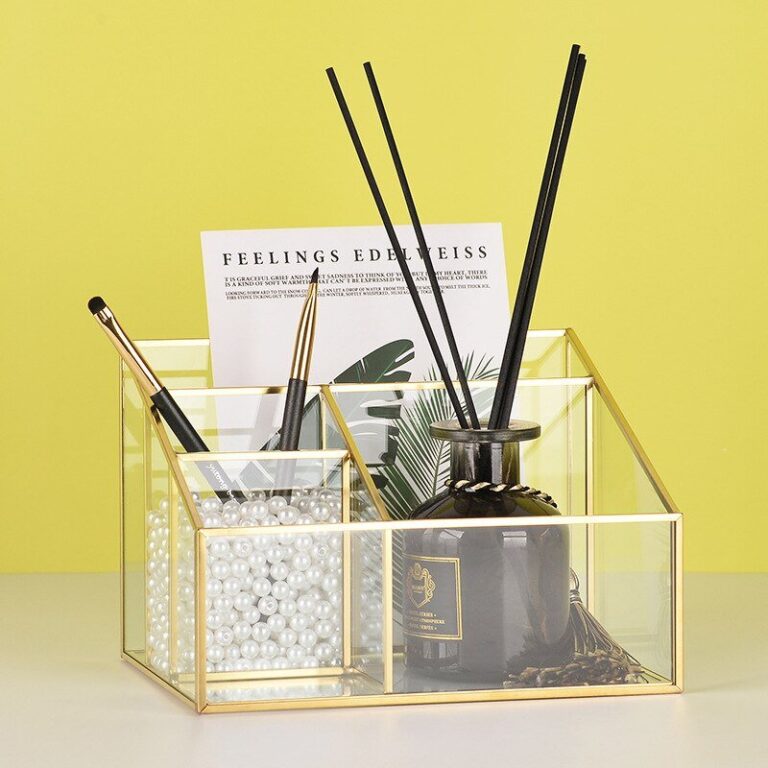 Alternative view of Transparenter Glas Kosmetik Organizer