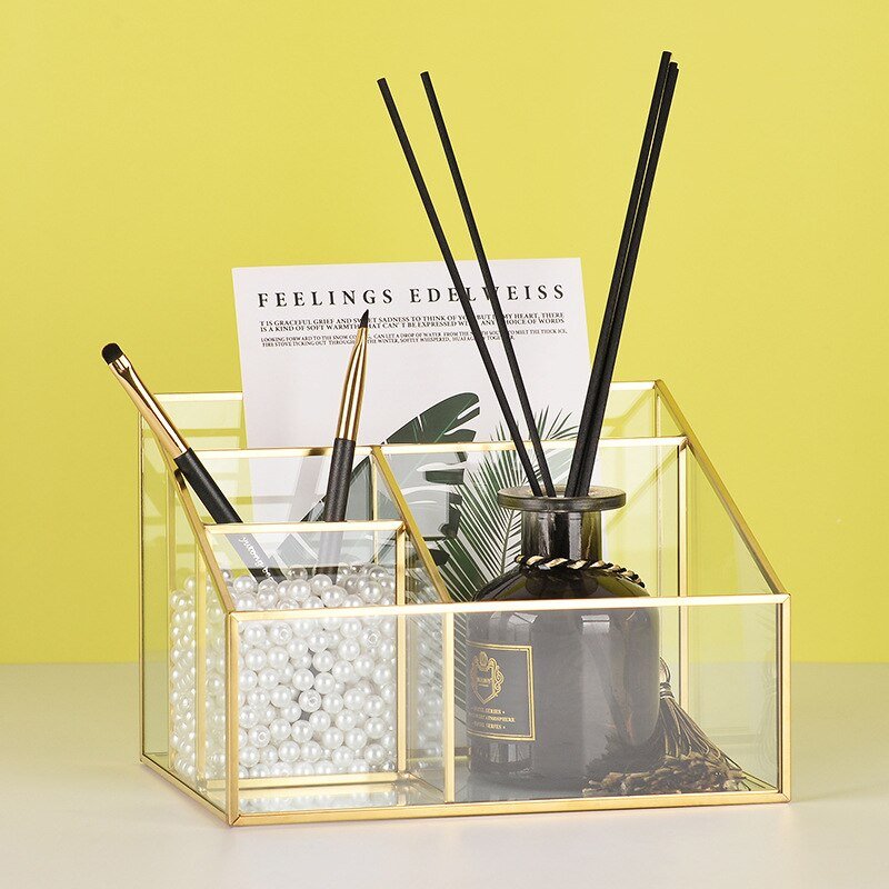 Transparenter Glas Kosmetik Organizer – Bild 2