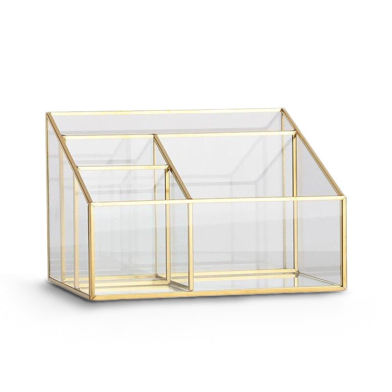 Transparenter Glas Kosmetik Organizer