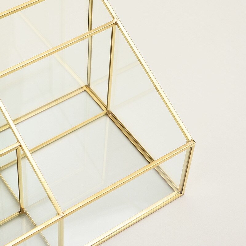 Transparenter Glas Kosmetik Organizer – Bild 6