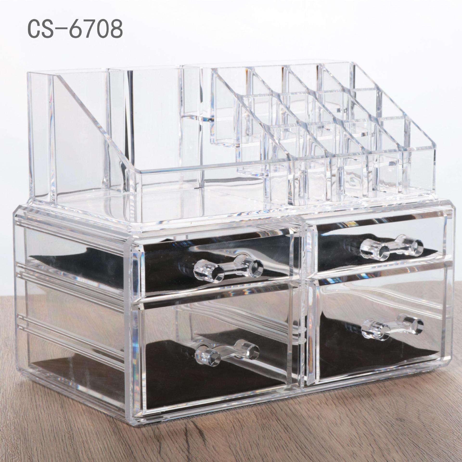 Transparenter Kosmetik Organizer mit Schubladen – Bild 6