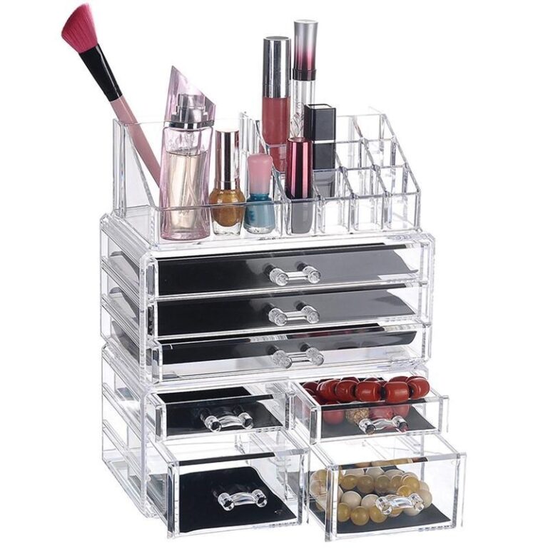 Transparenter Make-up Organizer