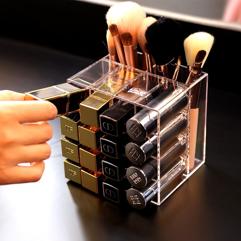Transparenter Make-up Organizer Lippenstift – Bild 4