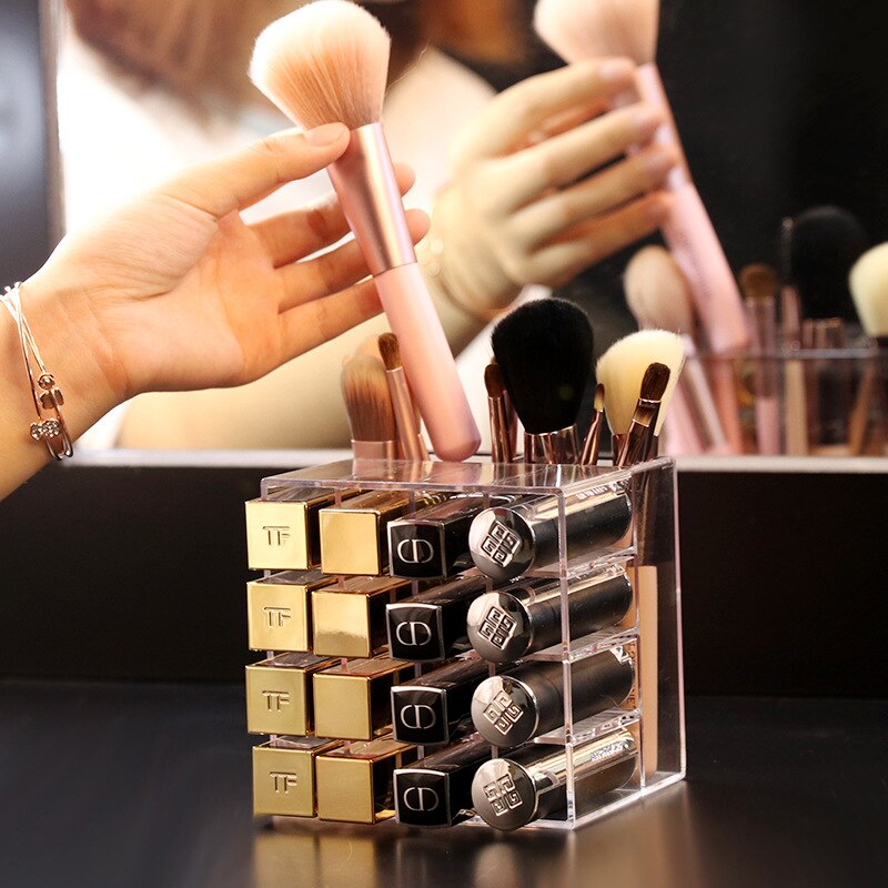 Transparenter Make-up Organizer Lippenstift – Bild 3