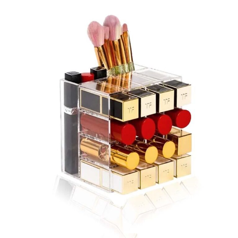 Transparenter Make-up Organizer Lippenstift