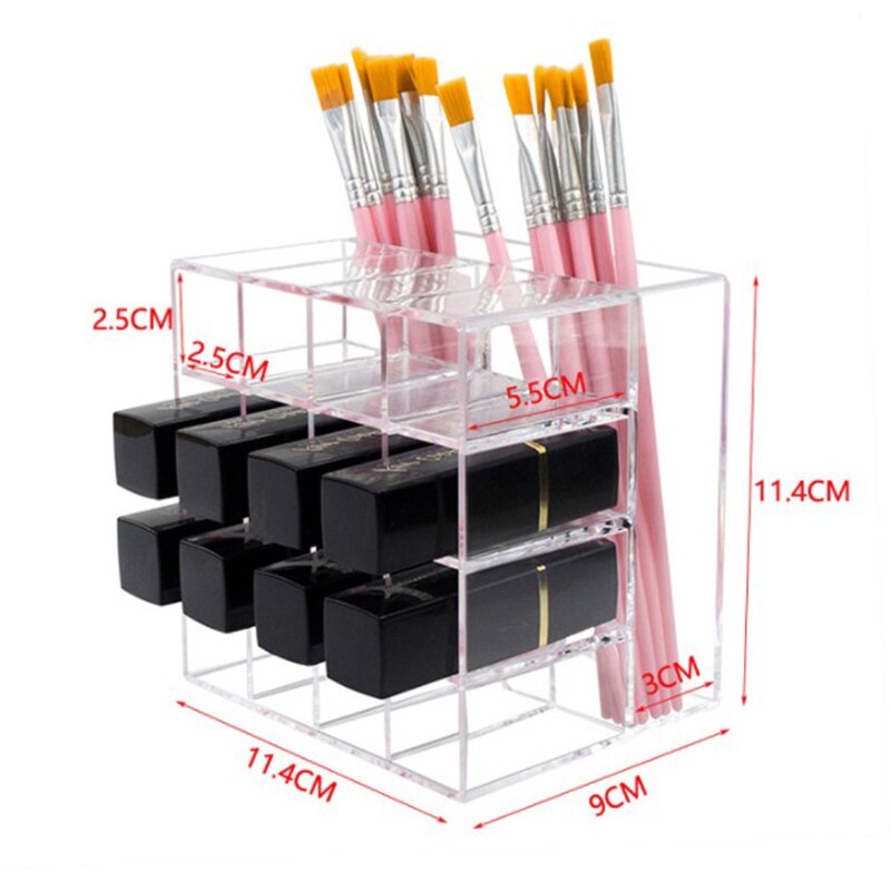 Transparenter Make-up Organizer Lippenstift – Bild 6