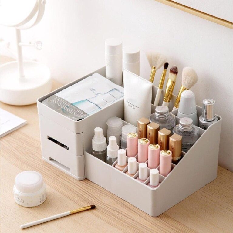 Alternative view of weiße Make-up Aufbewahrungsbox