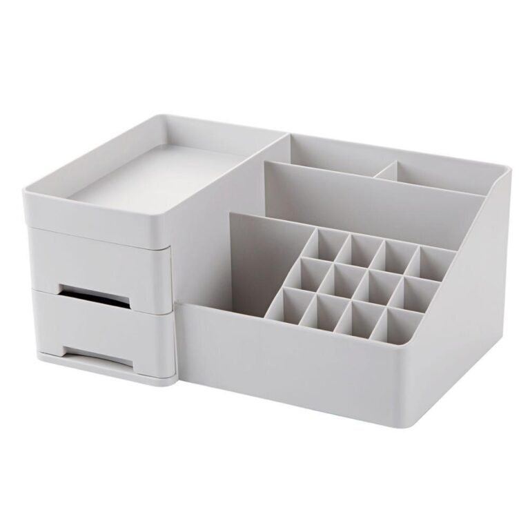 weiße Make-up Aufbewahrungsbox